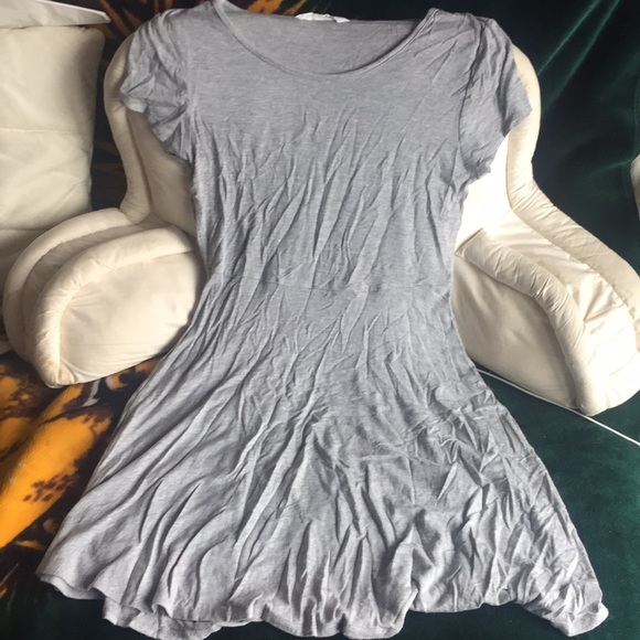 Grey T-Shirt Dress - Picture 1 of 3